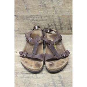 Birkenstock Odessa Unisex Habana Brown Leather Sandals Size‎ 40 CUSTOM